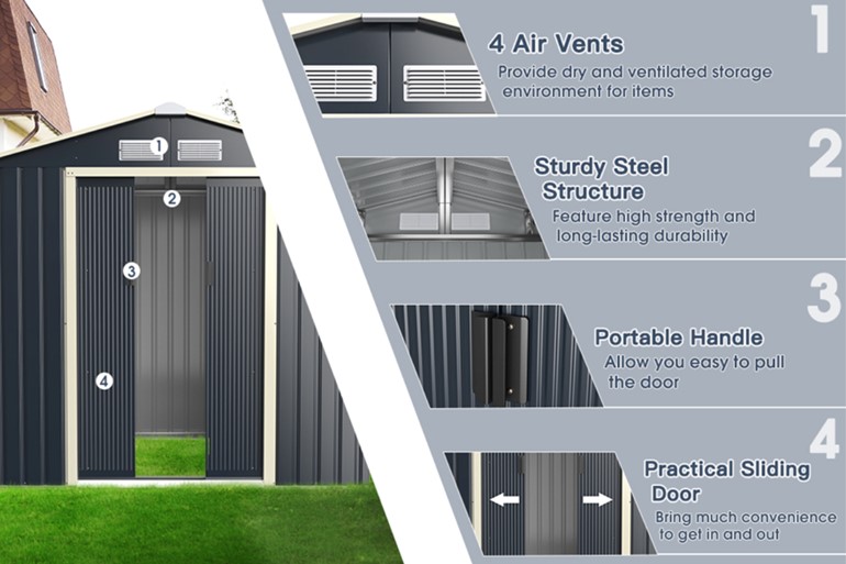 Timsbury Outdoor Storage Shed