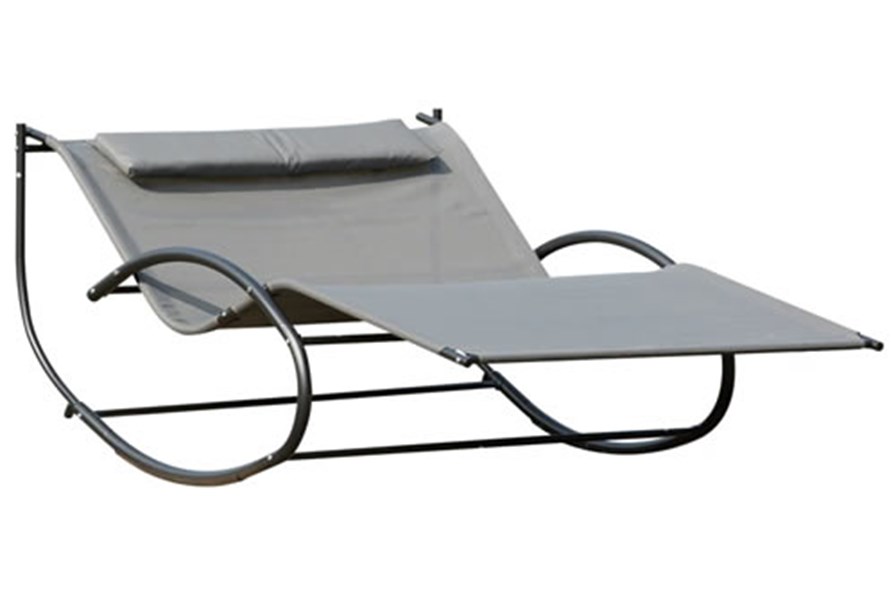 Elvaston Double Fabric Garden Lounger