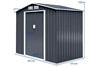 Perth Galvanized Two Door Metal Garden Shed