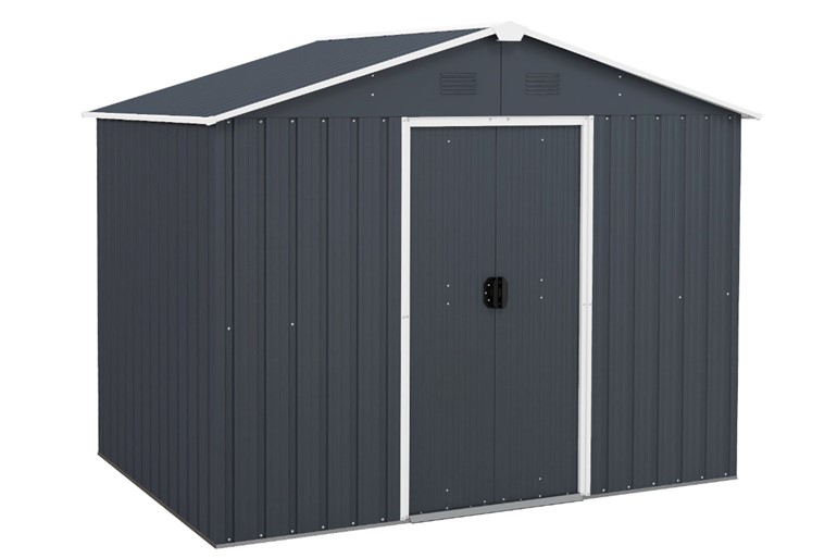 Sydney Metal Garden Shed With Foundation Ramp And Sliding Door