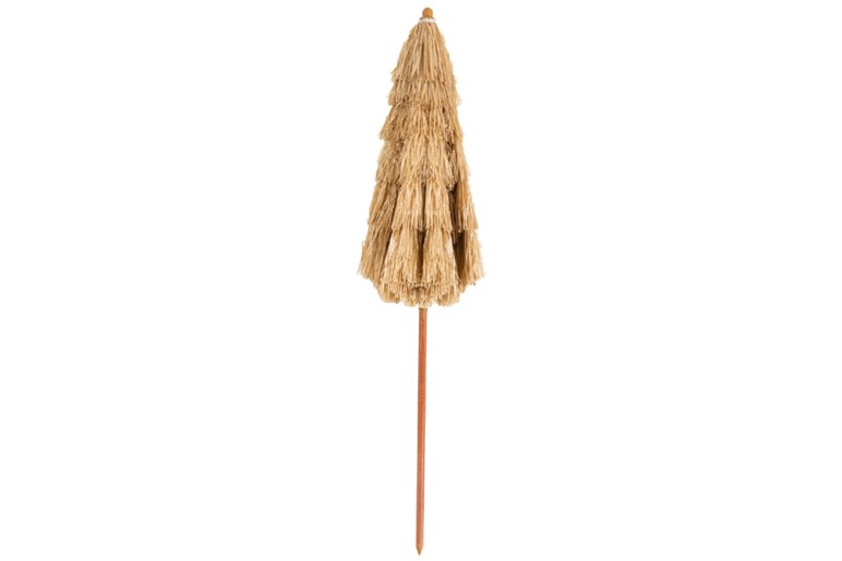 1.8m Portable Thatched Tiki Beach Parasol with Adjustable Tilt