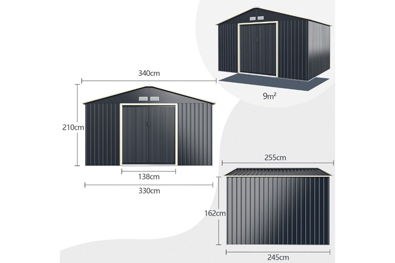 Perth Large Utility Storage Shed With Sliding Doors