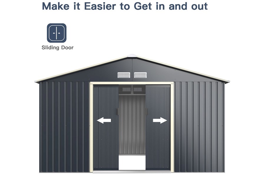 Perth Large Utility Storage Shed With Sliding Doors