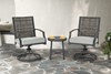 Hemington Patio Swivel Chair Set With Coffee Table