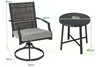 Hemington Patio Swivel Chair Set With Coffee Table