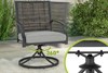 Hemington Patio Swivel Chair Set With Coffee Table