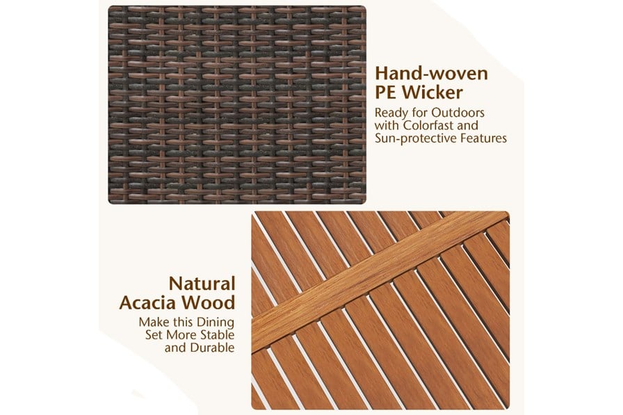 Pinch or double click to zoom Corsica 6 Seater Rattan Dining Set