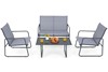 4 Seater Mesh Garden Set Includes A Coffee Table