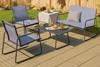 4 Seater Mesh Garden Set Includes A Coffee Table