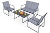 4 Seater Mesh Garden Set Includes A Coffee Table