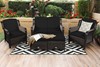 Marple Rattan Outdoor Sofa Set With Footstools