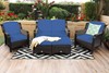 Marple Rattan Outdoor Sofa Set With Footstools