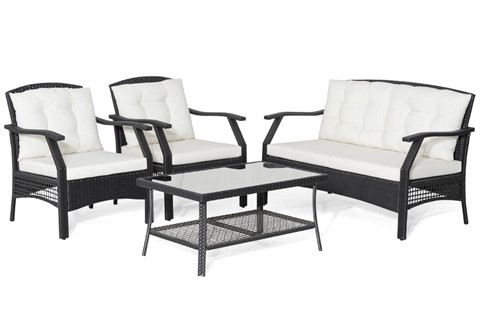 Alexi 4-Seater Garden Set Includes Coffee Table