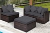 Oslo Rattan Patio Sofa Set