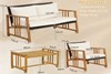 Clemence Hardwood Patio Sofa Set