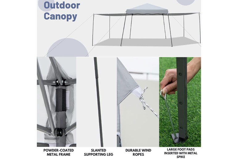 Cirrus instant Pop-up Canopy with Awnings