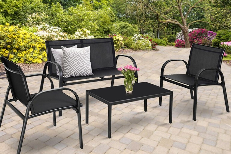 4 Seater Modern Garden Set Includes Coffee Table