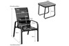 Dartmoor Patio Bistro Set With Coffee Table & 2 Stackable Chairs