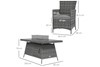 Rennes Outdoor PE Rattan Dining Set With Fire Pit Table