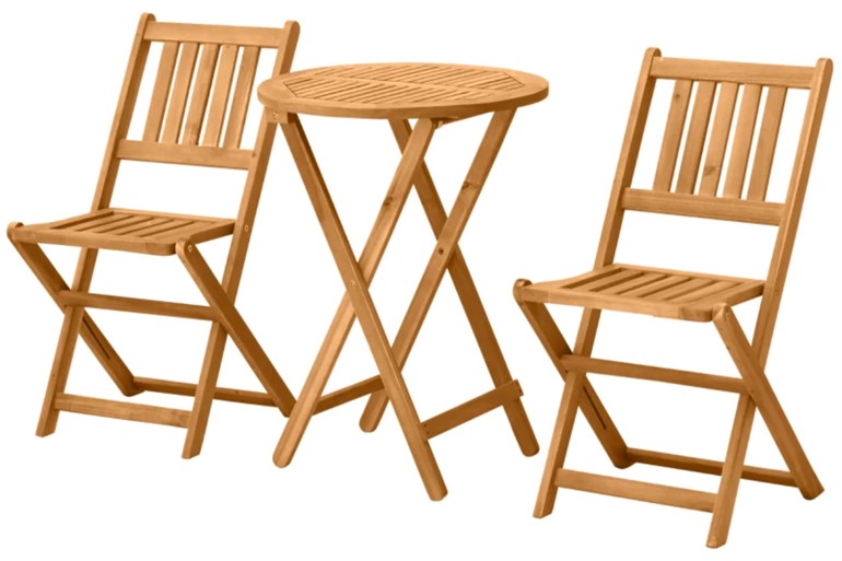 Torquay Wooden Outdoor Folding Bistro Set