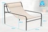 Meldon Patio Lounge Chair With Removable Headrest Pillow
