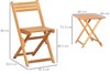 Weston Folding Outdoor Chairs And Table Bistro Set