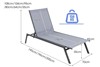 Outdoor Adjustable Lounge Chair With Quick-Drying Fabric