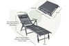 Newquay Outdoor Folding Lounge Chair With Adjustable Backrest