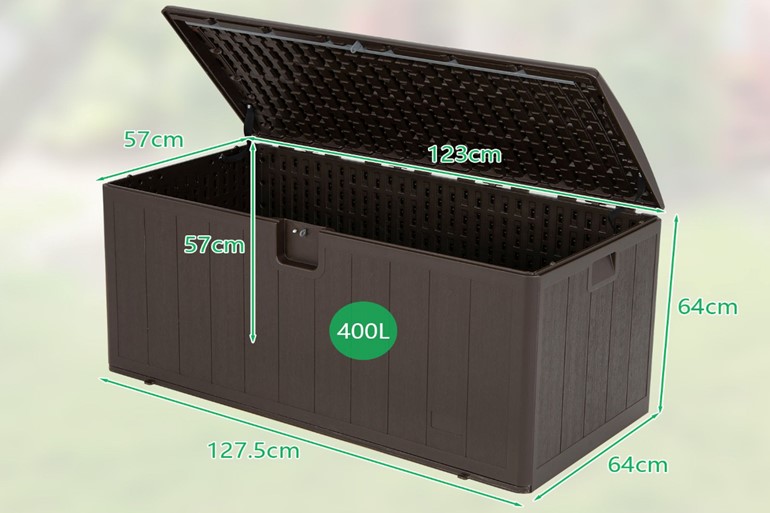 Meadgate 400L Outdoor Storage Box With Lock Hole