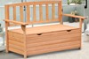 2-Seater Outdoor Wooden Storage Bench