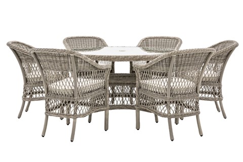 Menton Dining Set - 6 Seater