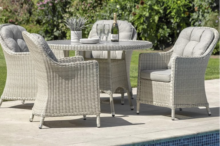 Holton 4 Seater Round Dining Set