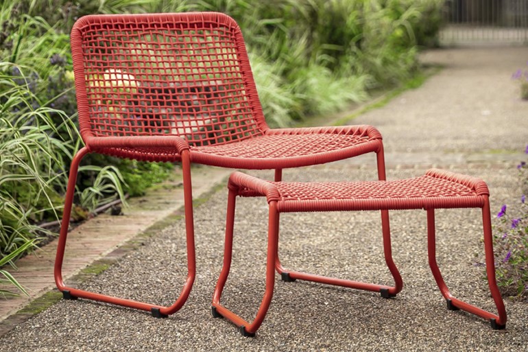 Sassano Lounge Chair with Footstool