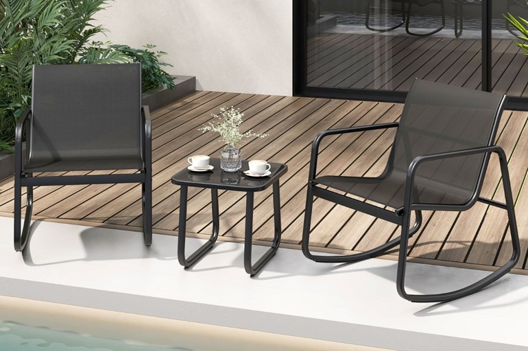 3-Piece Rocking Bistro Set