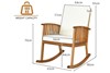 Marlow Patio Rocking Chair With Seat & Back Cushions