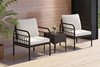 Spondon Rattan Set With Tempered Glass Coffee Table