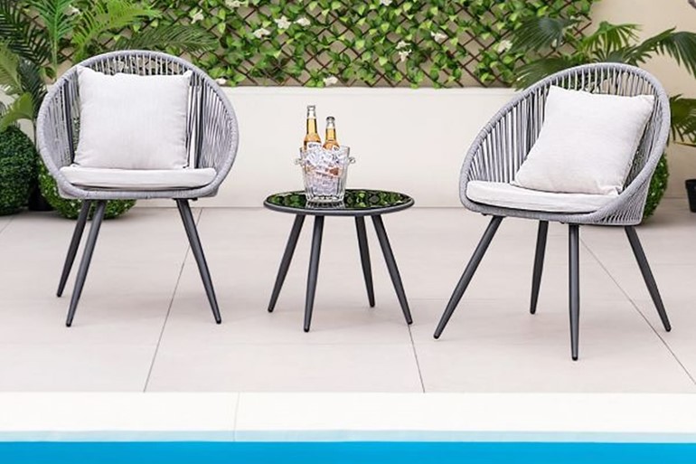 Frankland Woven Rope Outdoor Patio Set