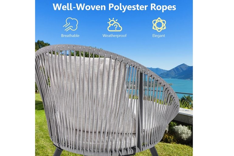 Frankland Woven Rope Outdoor Patio Set