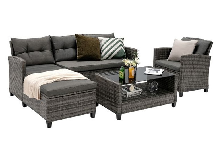 Texas Rattan Patio Sofa Set