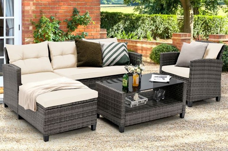 Texas Rattan Patio Sofa Set