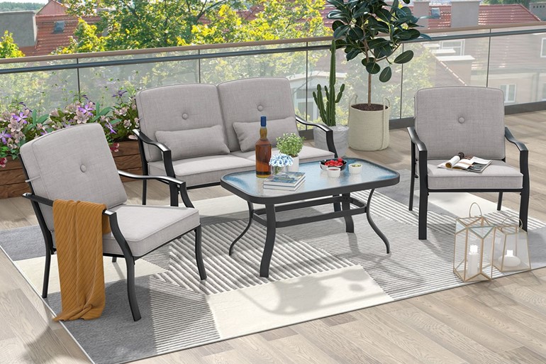 Harpswell Metal Patio Set