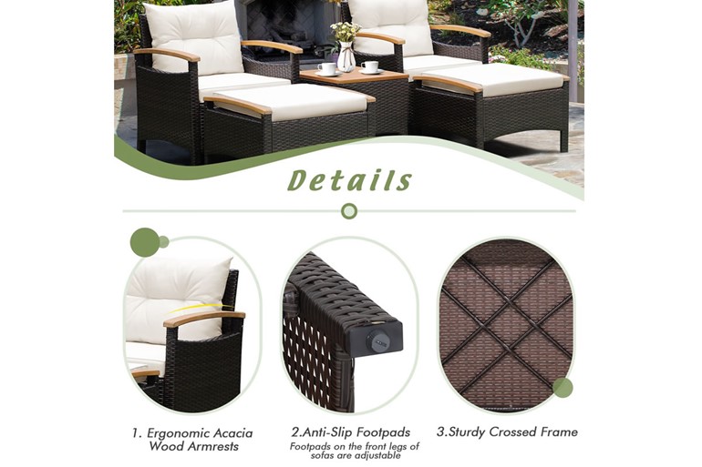 Toulouse Rattan Patio Set