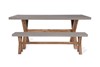 Burford Natural Table & Bench Set