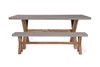 Burford Natural Table & Bench Set