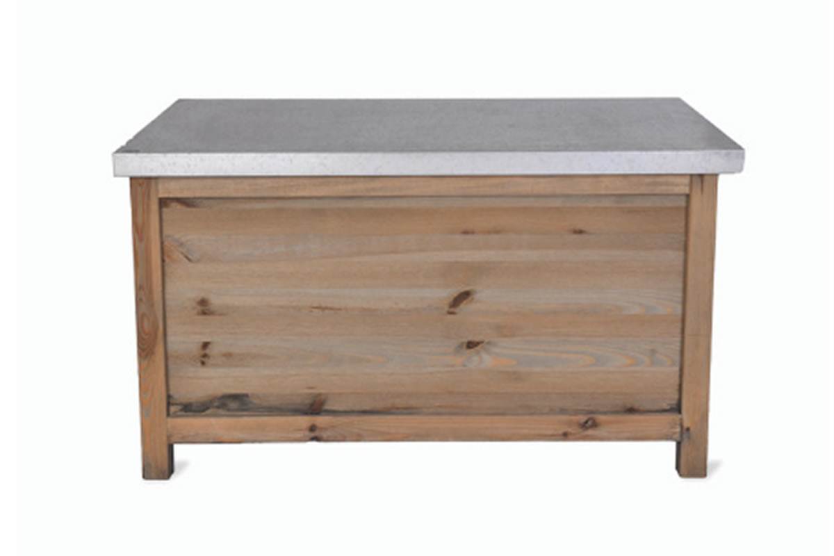 View Aldsworth Small Outdoor Storage Box Constructed From Durable Spruce Wood With A Grey Water Stain Finish Slanted Galvanized Sheet Metal Lid information