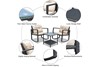 Hewell Rocking Chair Set With Coffee Table