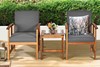 Moraine Wooden Outdoor Bistro Set