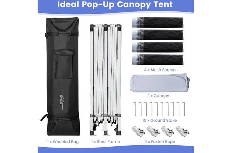 Rockley 3m x 6m Pop-Up Canopy Tent