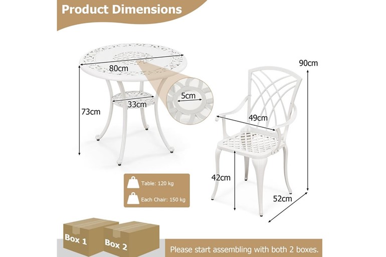 Blisland 4-Seater Bistro Set