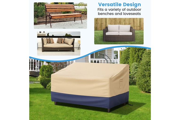 2-Seater Polyester Outdoor Sofa Cover - W153cm x D109cm x H75cm